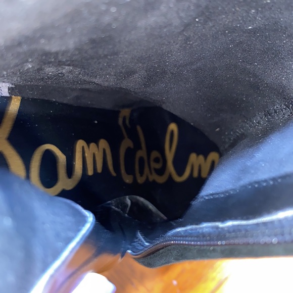 Sam Edelman woman’s black suede ankle zip up bootie size 7.5 - Picture 6 of 11